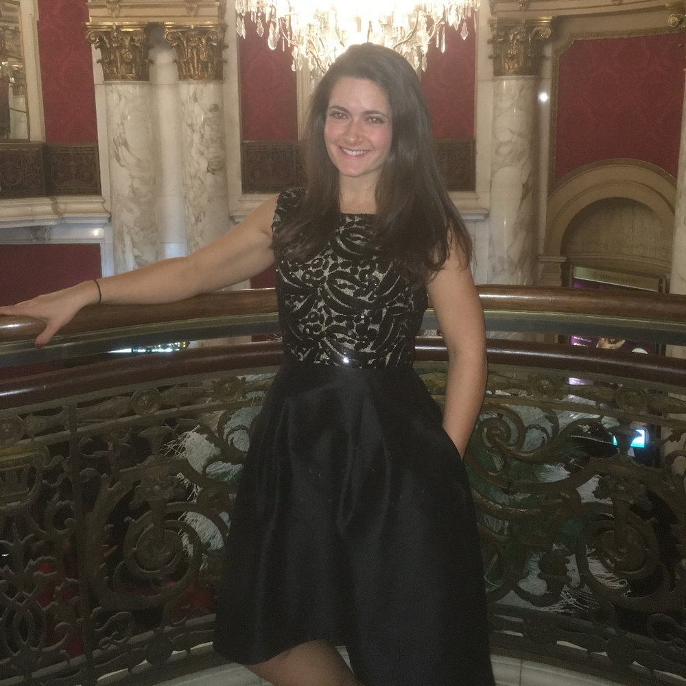 Black sequin dress by ML